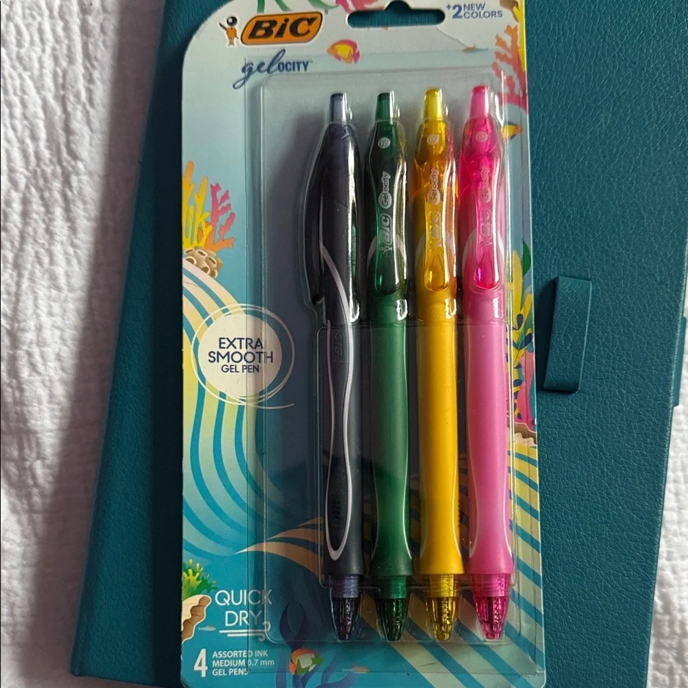 Elegant Teal Notebook with Pen Set(4)